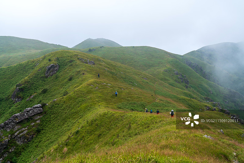 湖南省郴州八面山高山草甸自然风光图片素材