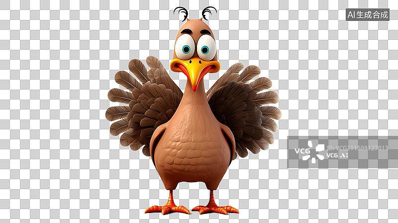 【AI数字艺术】一只火鸡图片素材