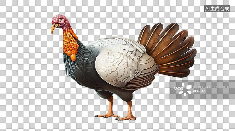 【AI数字艺术】一只火鸡图片素材