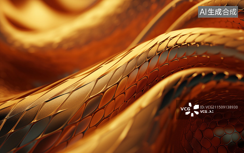 【AI数字艺术】金属铠甲龙鳞图案图片素材