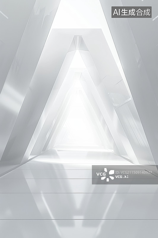 【AI数字艺术】白色干净简约室内空间图片素材