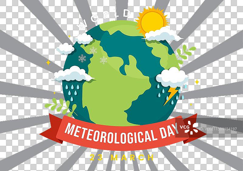 3月23日世界气象日与地球图片素材