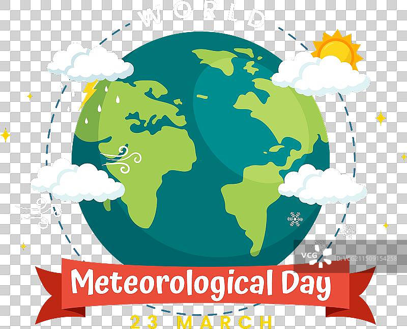3月23日世界气象日与地球图片素材