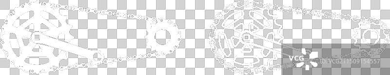 自行车链条连接件图片素材