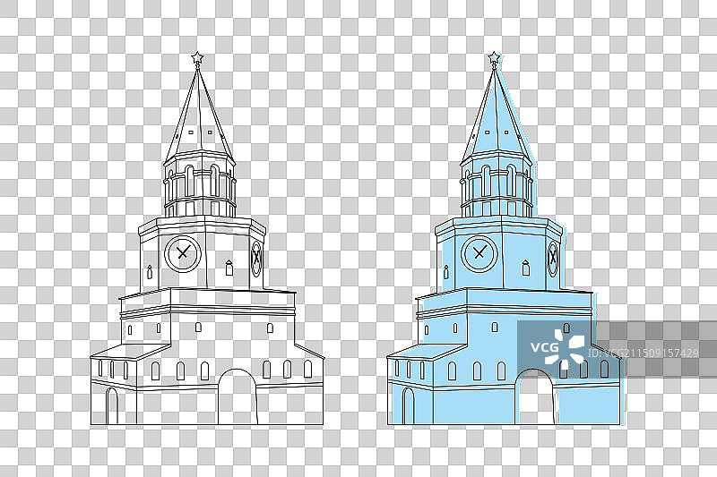 喀山 Spasskaya塔图片素材