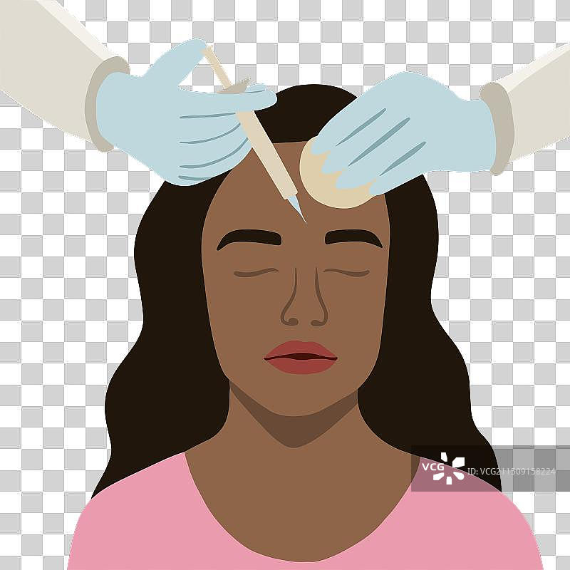 深色皮肤的女人图片素材