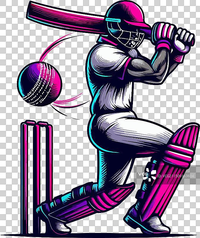 板球击球手打板球图片素材