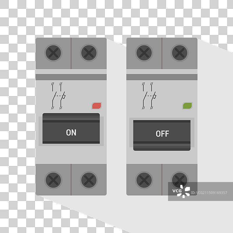 迷你模块化单极N断路器图片素材