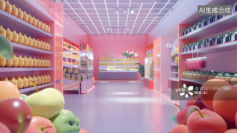 【AI数字艺术】现代电商场景图片素材