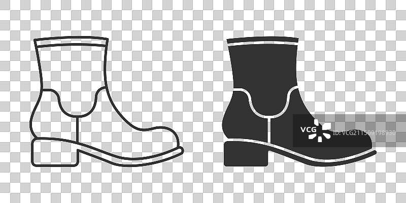 扁平线性男女轮廓图片素材