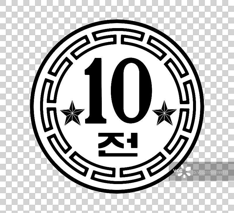 10朝鲜钱币图片素材