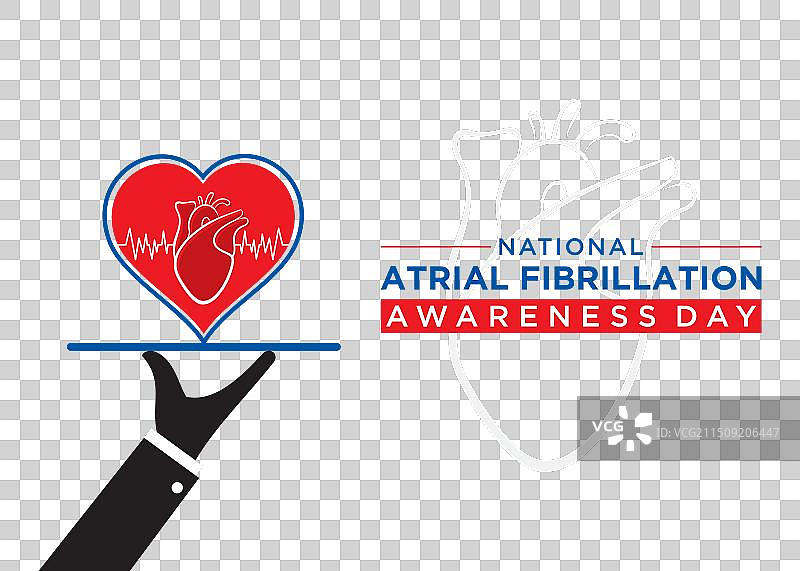 全国房颤意识月图片素材