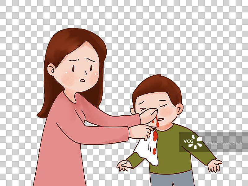 流鼻血图片素材