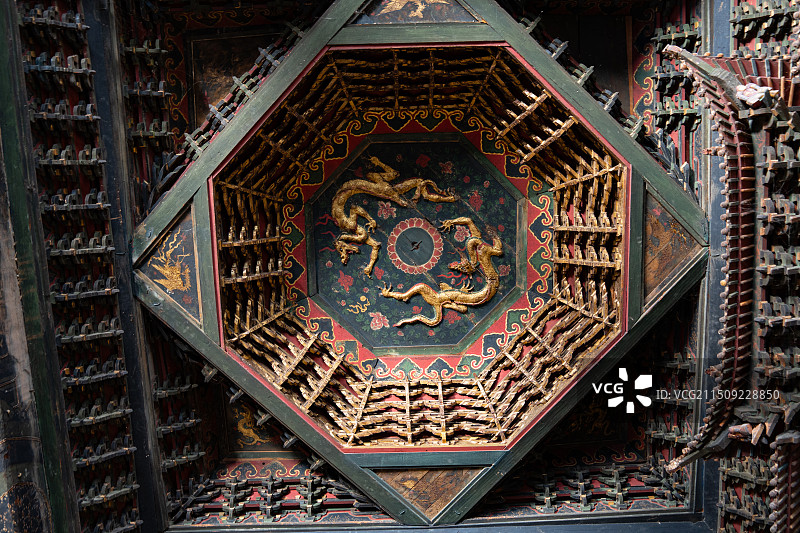 西省朔州市应县城净土寺，大雄宝殿俗称北寺图片素材