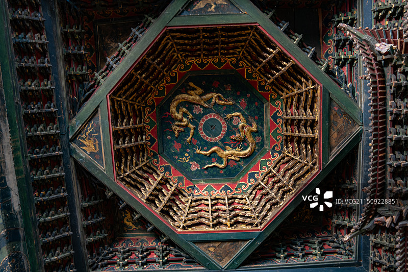 西省朔州市应县城净土寺，大雄宝殿俗称北寺图片素材