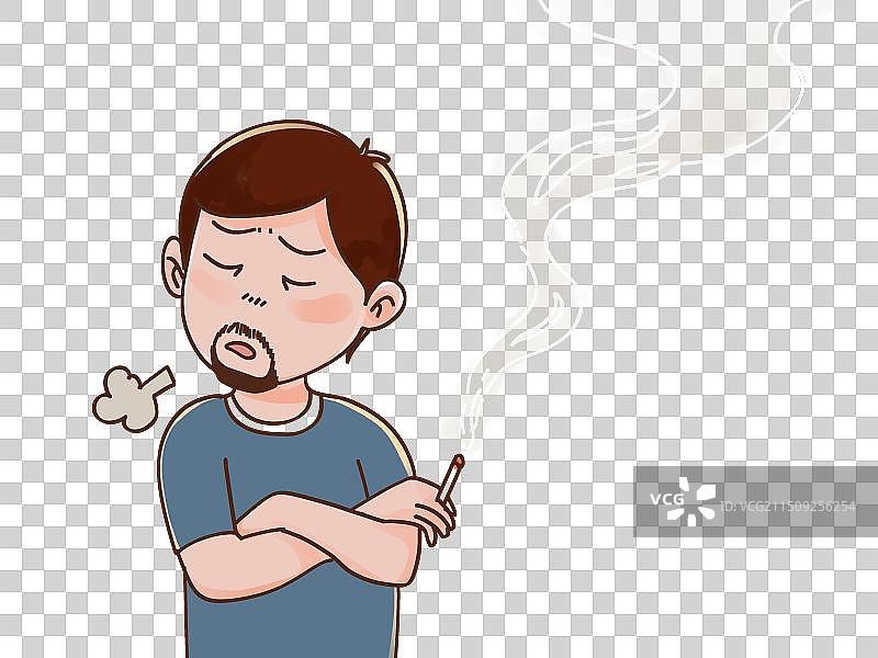 抽烟的男人图片素材