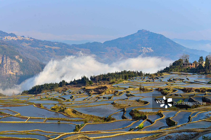 哈尼梯田图片素材