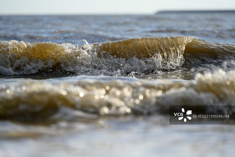 海浪高速快门特写图片素材