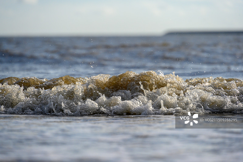 海浪高速快门特写图片素材