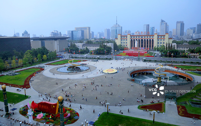 成都天府广场图片素材