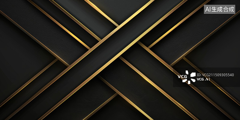 【AI数字艺术】金色和黑色质感背景图片素材