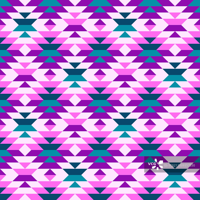 现代粉色阿兹特克钻石马赛克图案图片素材