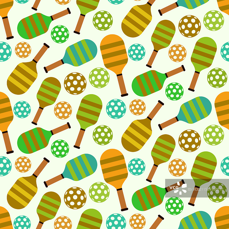 条纹匹克球拍无缝图案图片素材