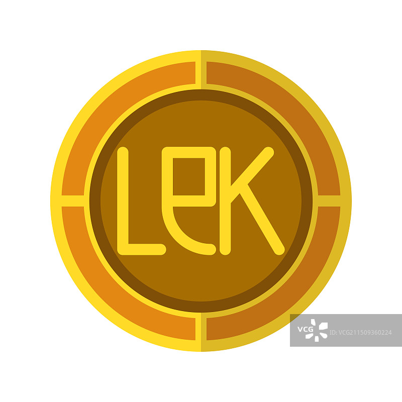 金色列克硬币图标图片素材