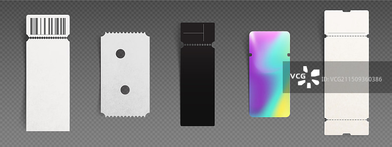 3D影院票纸旅行优惠券模板图片素材