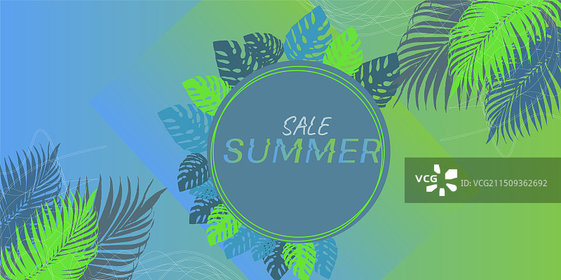 夏季促销热带背景图片素材