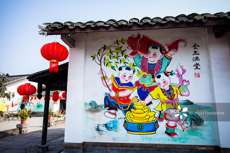 德阳中国绵竹年画村景区图片素材