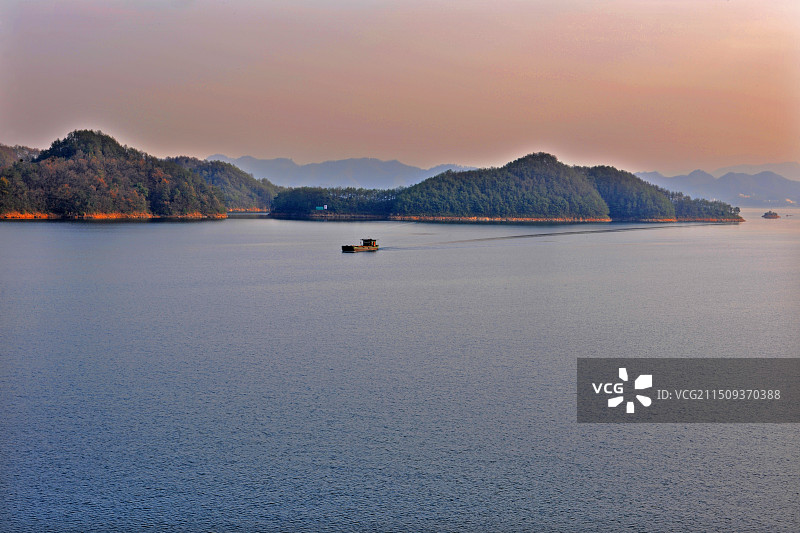 浙江杭州，千岛湖风景。图片素材
