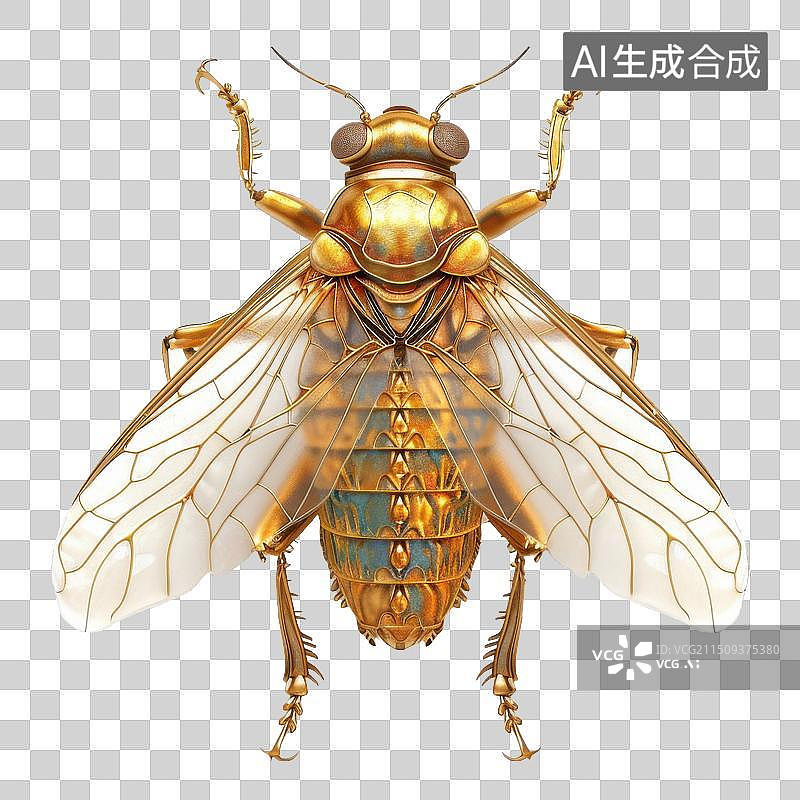 【AI数字艺术】3D渲染昆虫蝉图片素材