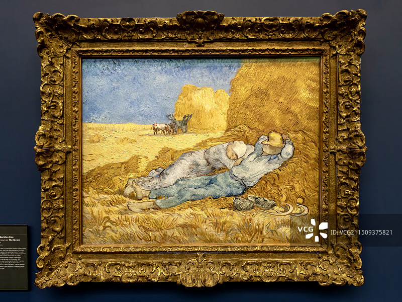 奥赛博物馆梵高《午睡》图片素材