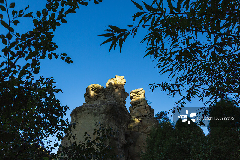 铜川印台区金锁关石林景观图片素材