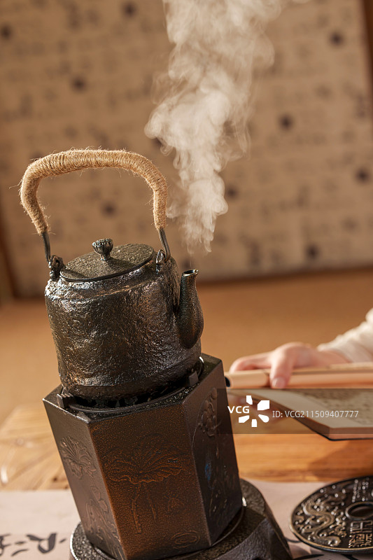 古典式围炉煮茶图片素材