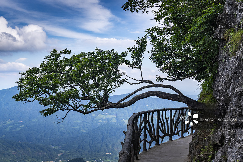湖南张家界天门山栈道图片素材
