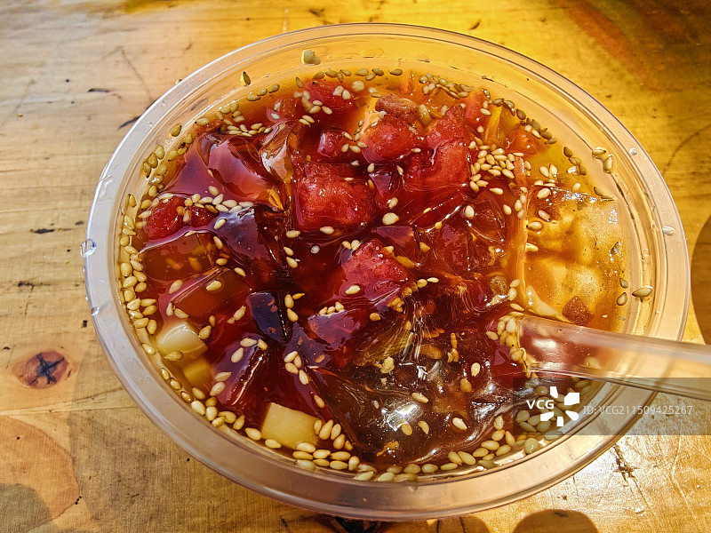 夏天的冰凉粉图片素材