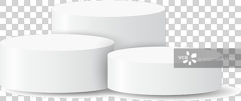 白色3D空白领奖台产品展示图片素材