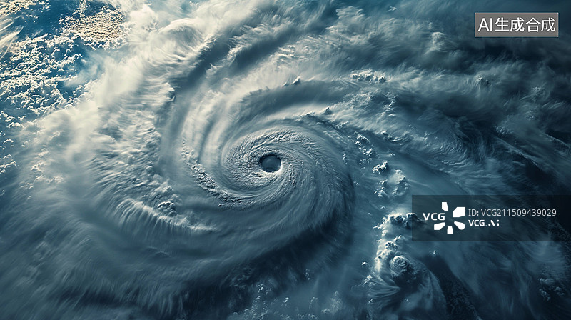 【AI数字艺术】台风云图图片素材