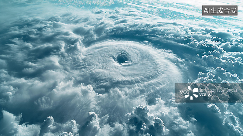 【AI数字艺术】台风云图图片素材