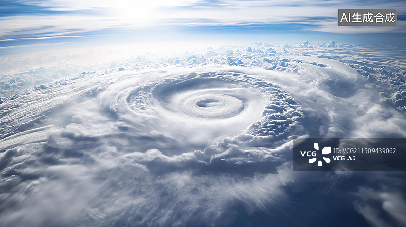 【AI数字艺术】台风云图图片素材