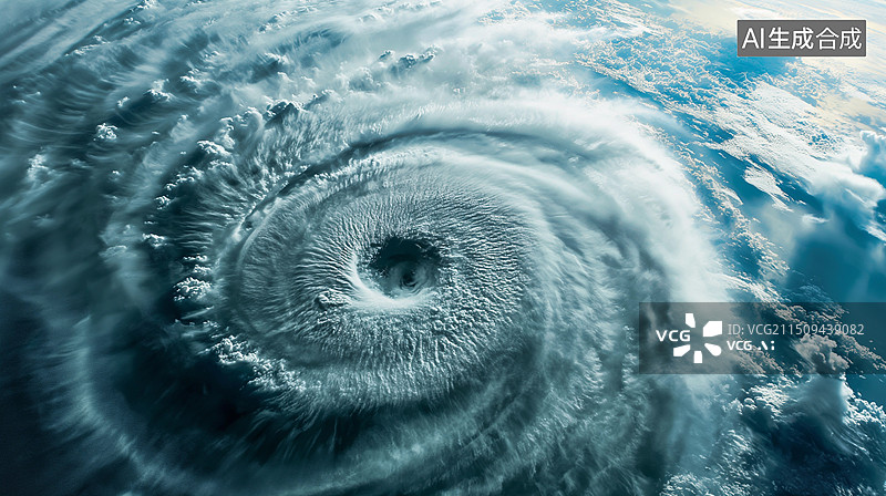 【AI数字艺术】台风云图图片素材