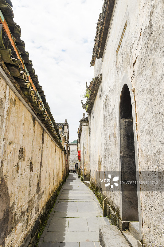 巷 胡同 弄堂 西递景区 皖南古村落图片素材