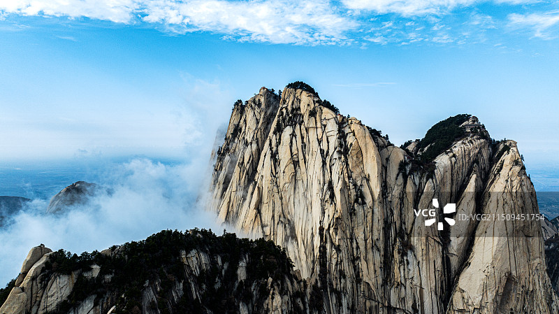 著名旅游景点——华山图片素材