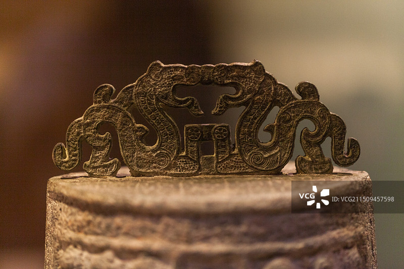 河南开封博物馆展出文物：宋朝夷则钟图片素材