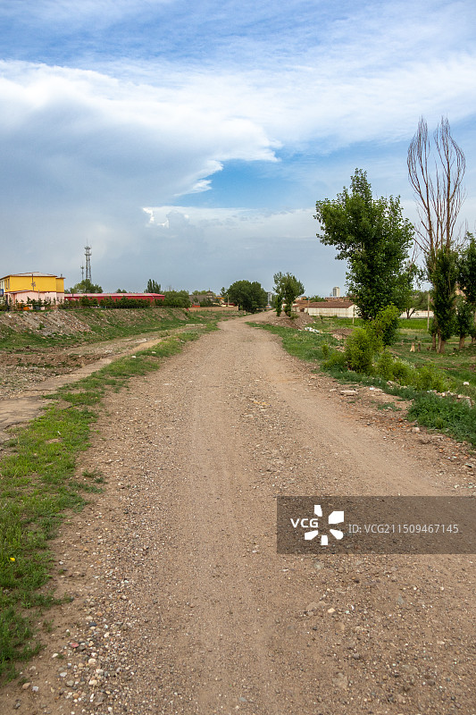 农村乡下无人土路图片素材
