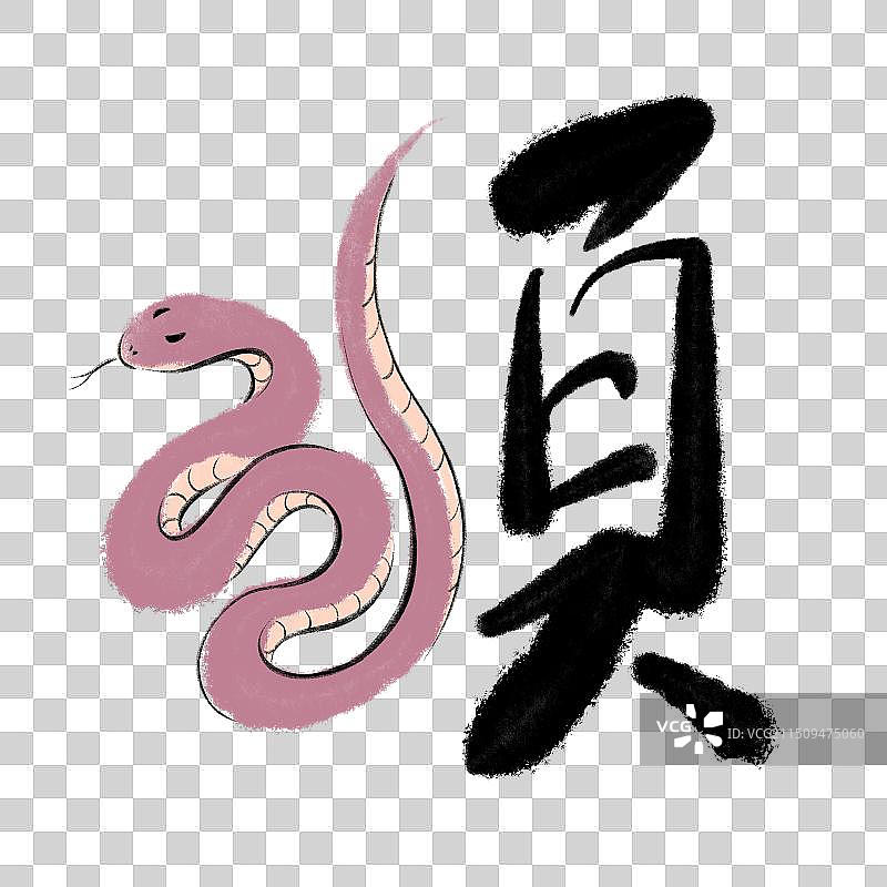 2025蛇年祝福吉利吉祥幸运财富艺术字元素，顺字，顺利，顺心，事事顺心，一帆风顺。图片素材