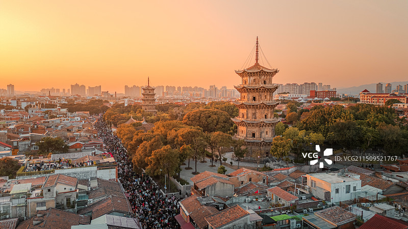 泉州开元寺双塔图片素材