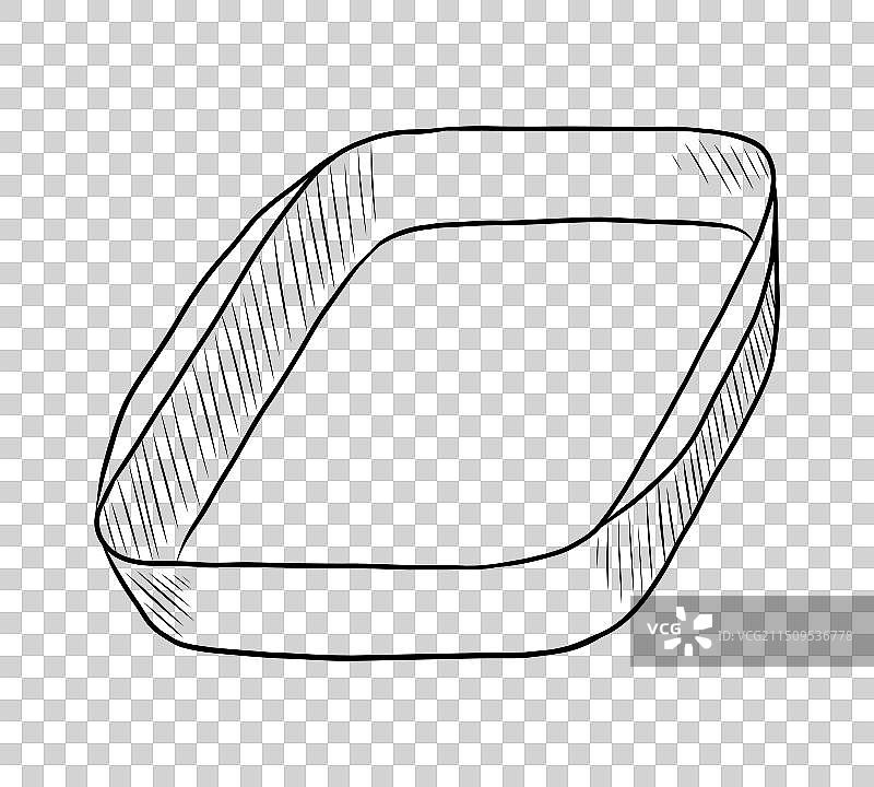 烤盘的黑白轮廓图图片素材